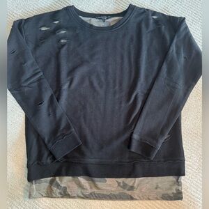 Generation Love black and camouflage sweatshirt size Large